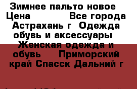 Зимнее пальто новое › Цена ­ 2 500 - Все города, Астрахань г. Одежда, обувь и аксессуары » Женская одежда и обувь   . Приморский край,Спасск-Дальний г.